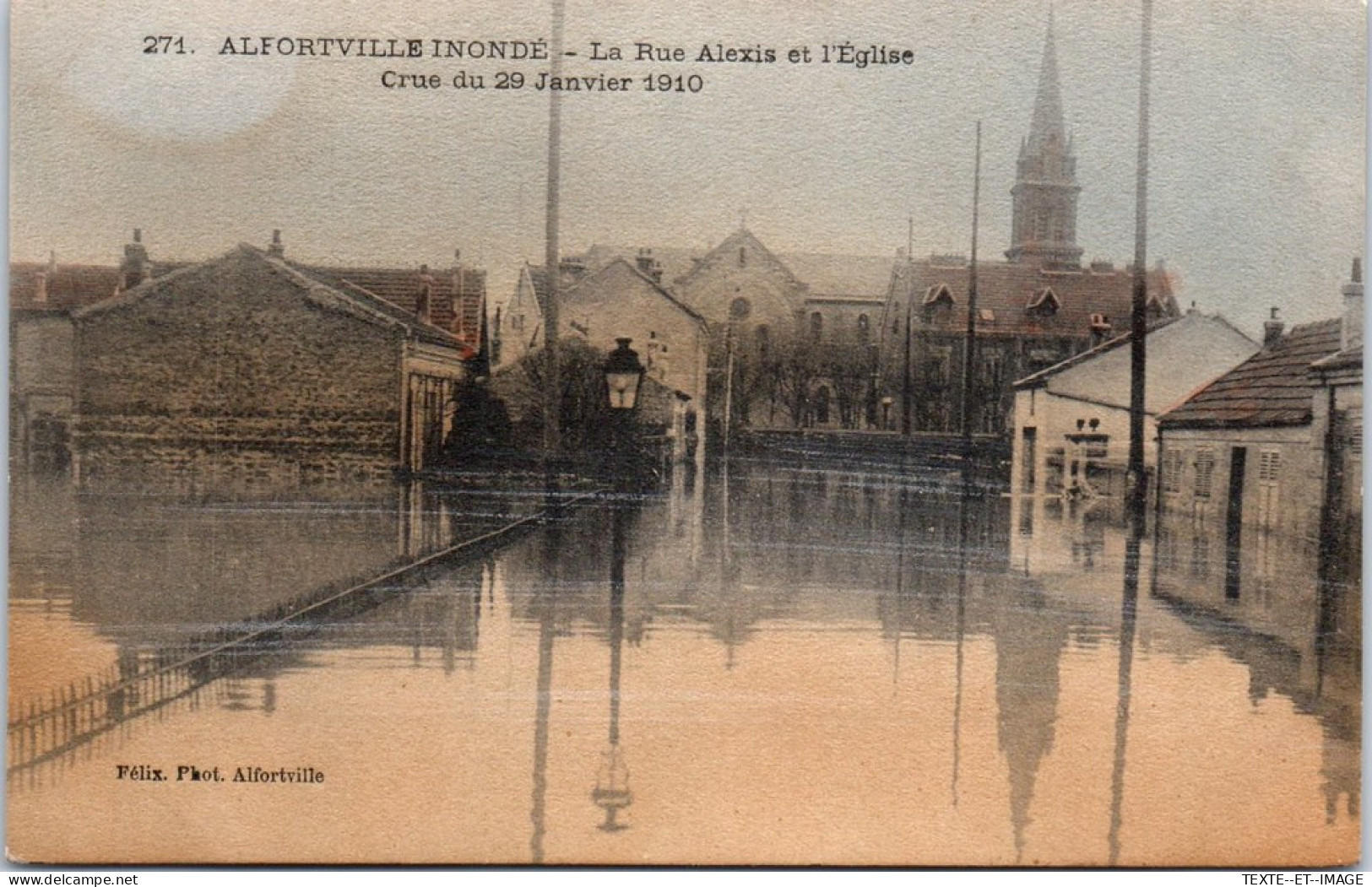 94 ALFORTVILLE - La Rue Alexis Pendant La Crue De 1910 - Alfortville
