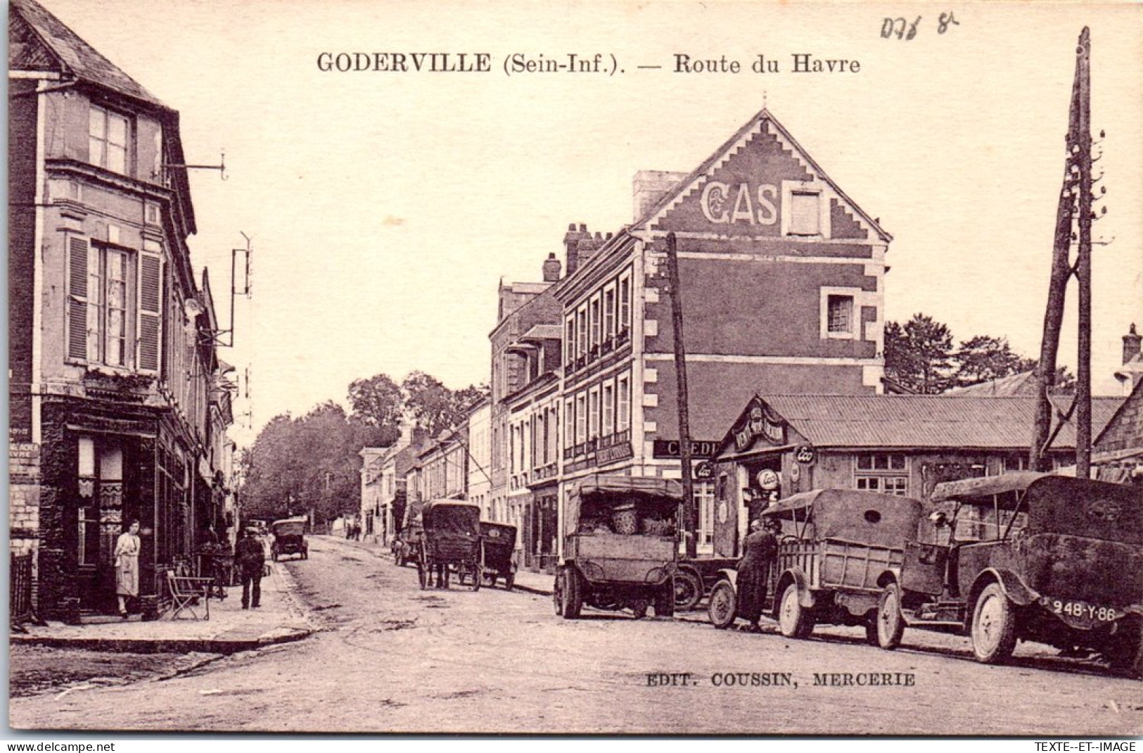 76 GODERVILLE - La Route Du Havre. - Andere & Zonder Classificatie