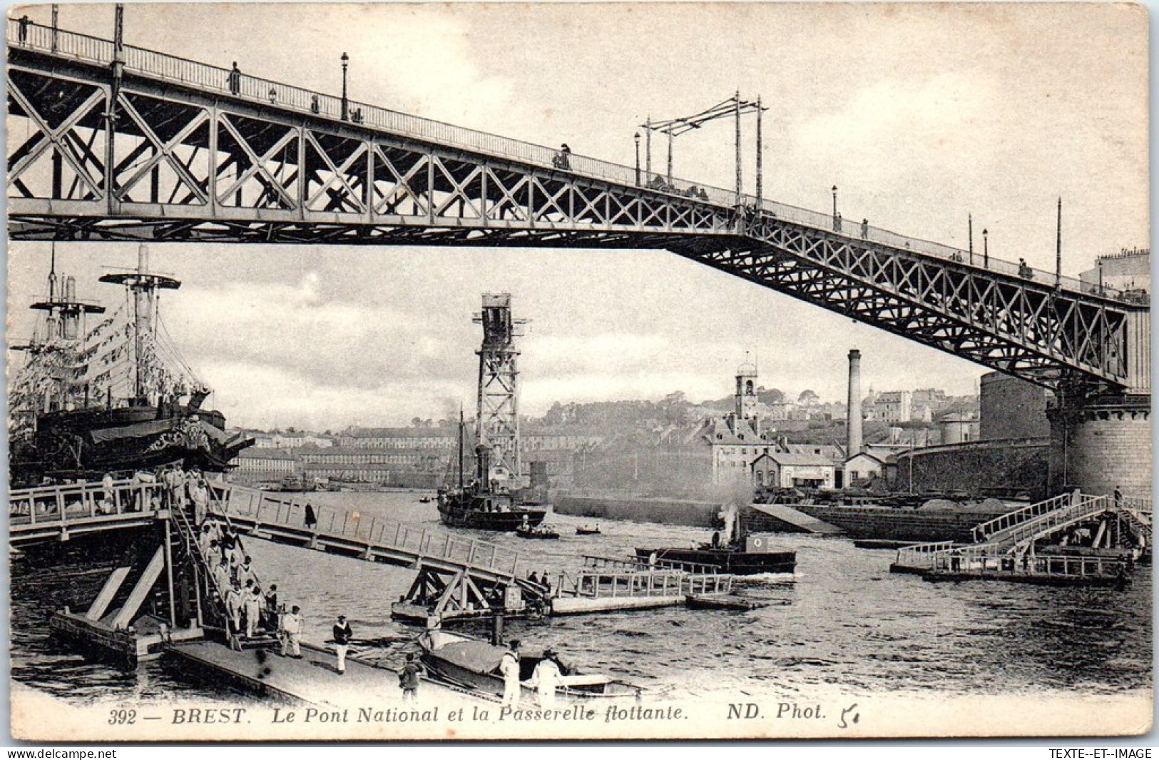 29 BREST - Le Pont National, Passerelle Flotante  - Brest