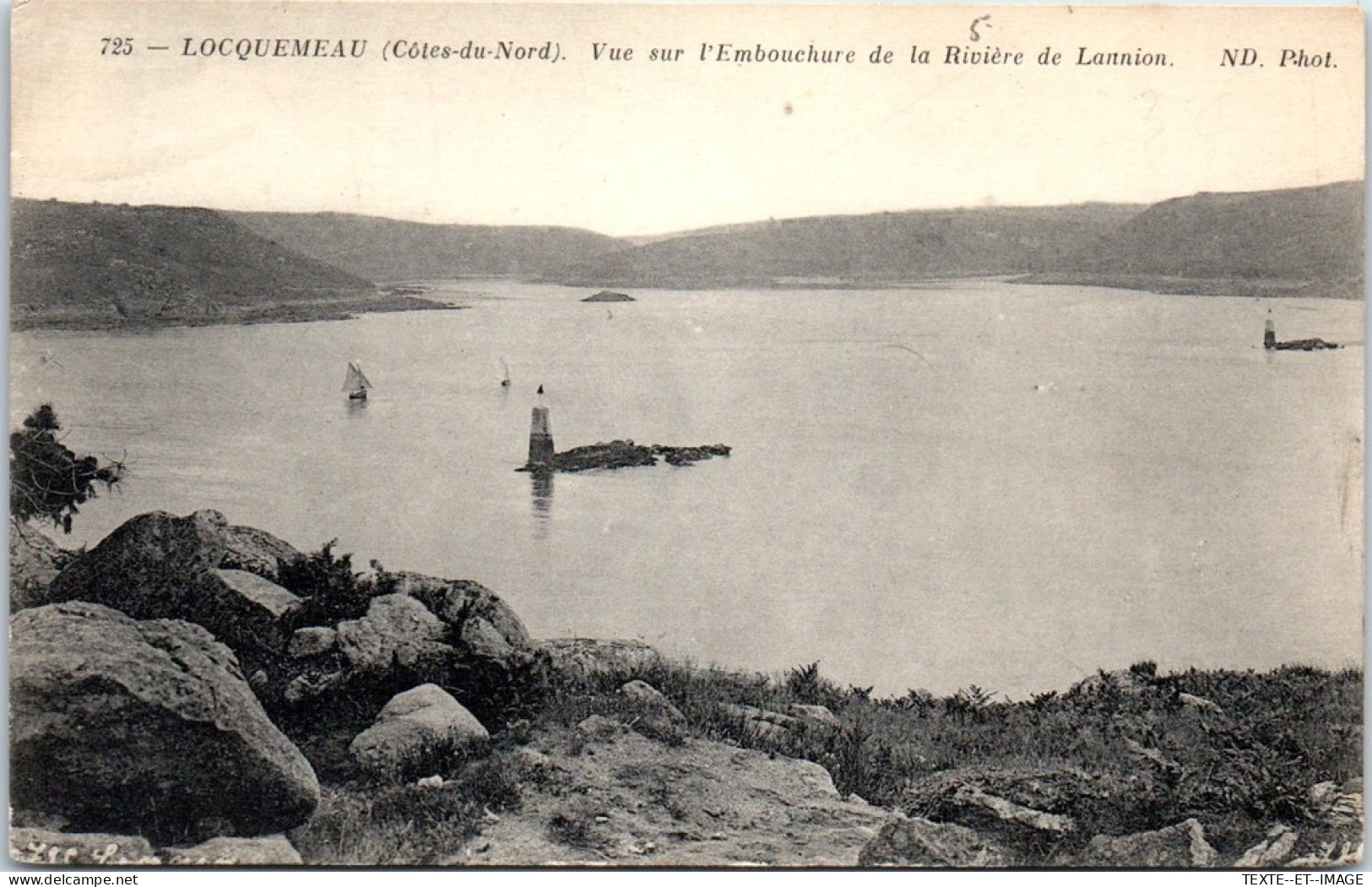 22 LOCQUEMEAU - Vue Sur L'embouchure De La Riviere De Lannion  - Andere & Zonder Classificatie