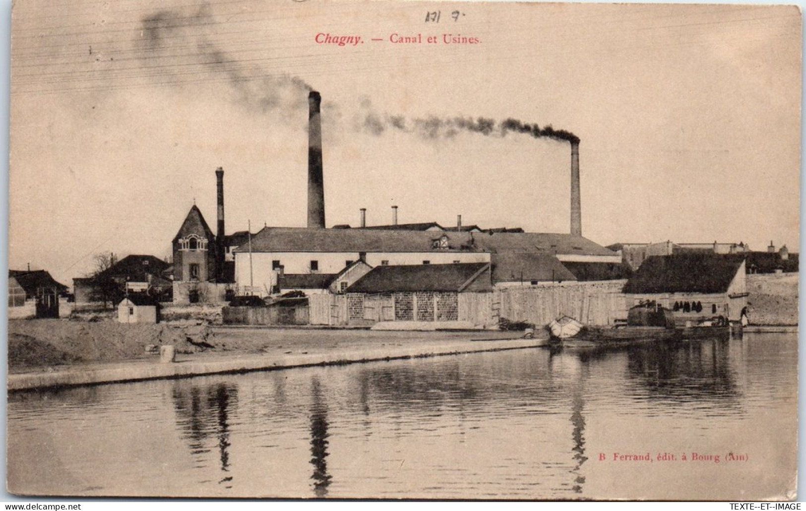 71 CHAGNY - Canal Et Usines. - Chagny