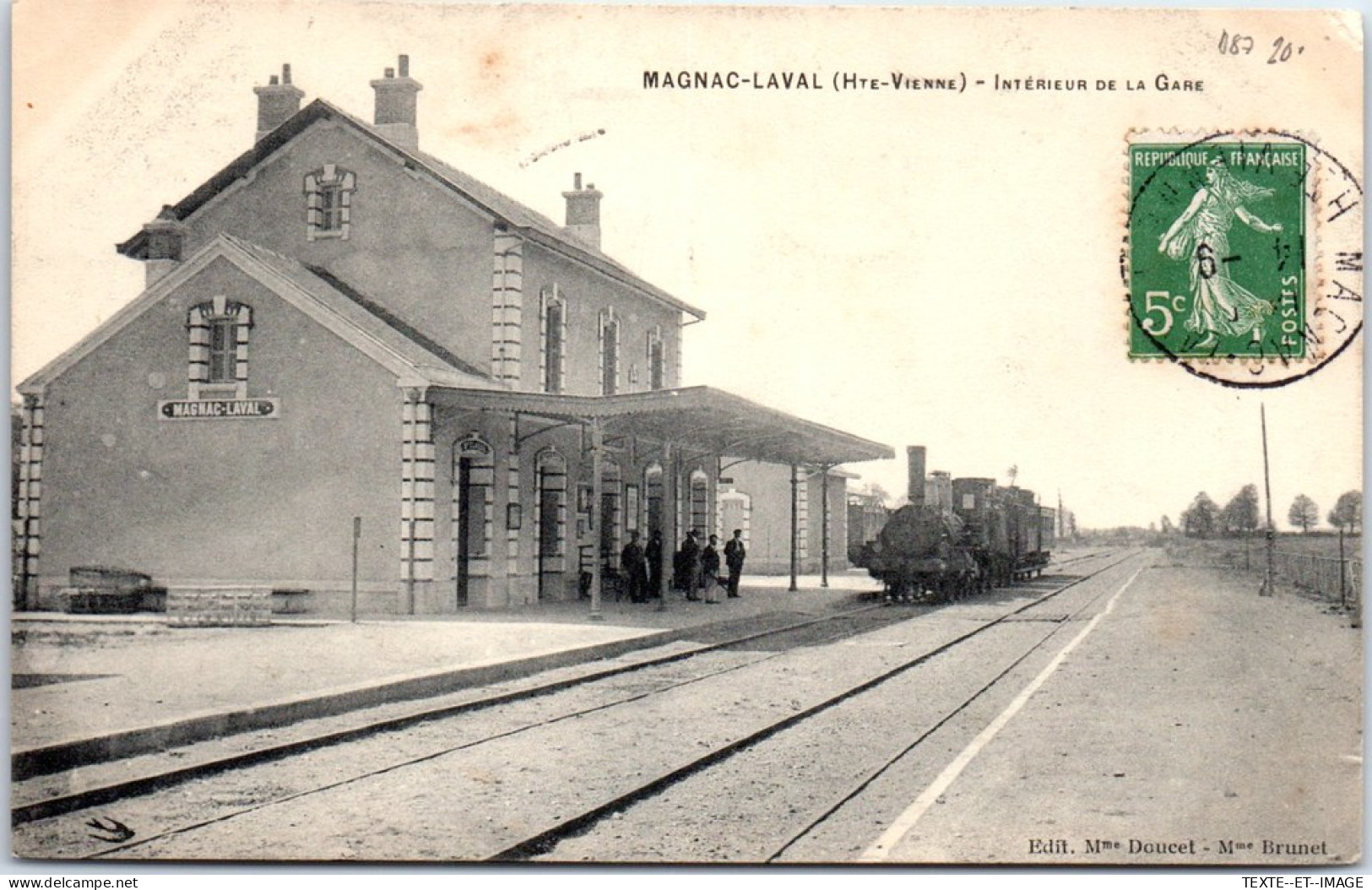 87 MAGNAC LAVAL - Interieur De La Gare. - Other & Unclassified