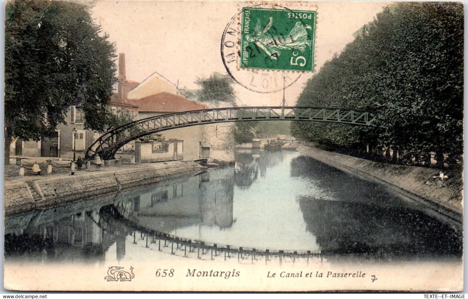 45 MONTARGIS - Le Canal Et La Passerelle  - Montargis
