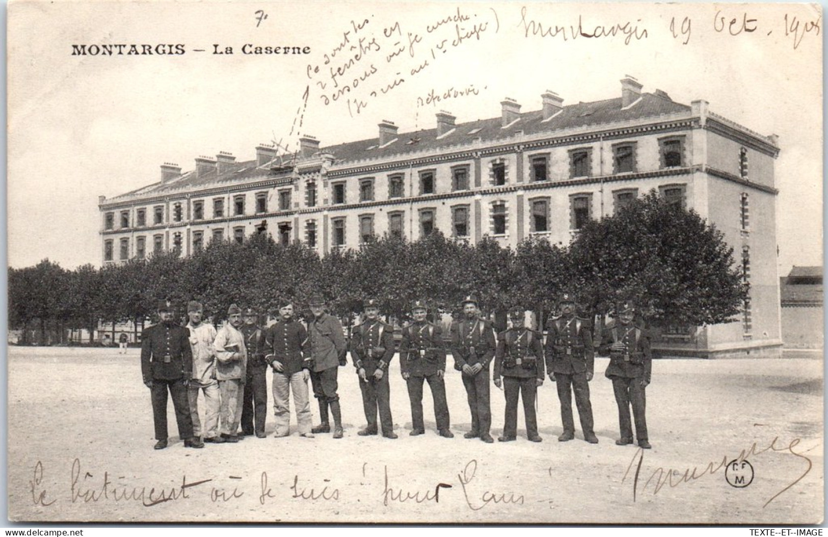 45 MONTARGIS - La Caserne, Militaires. - Montargis