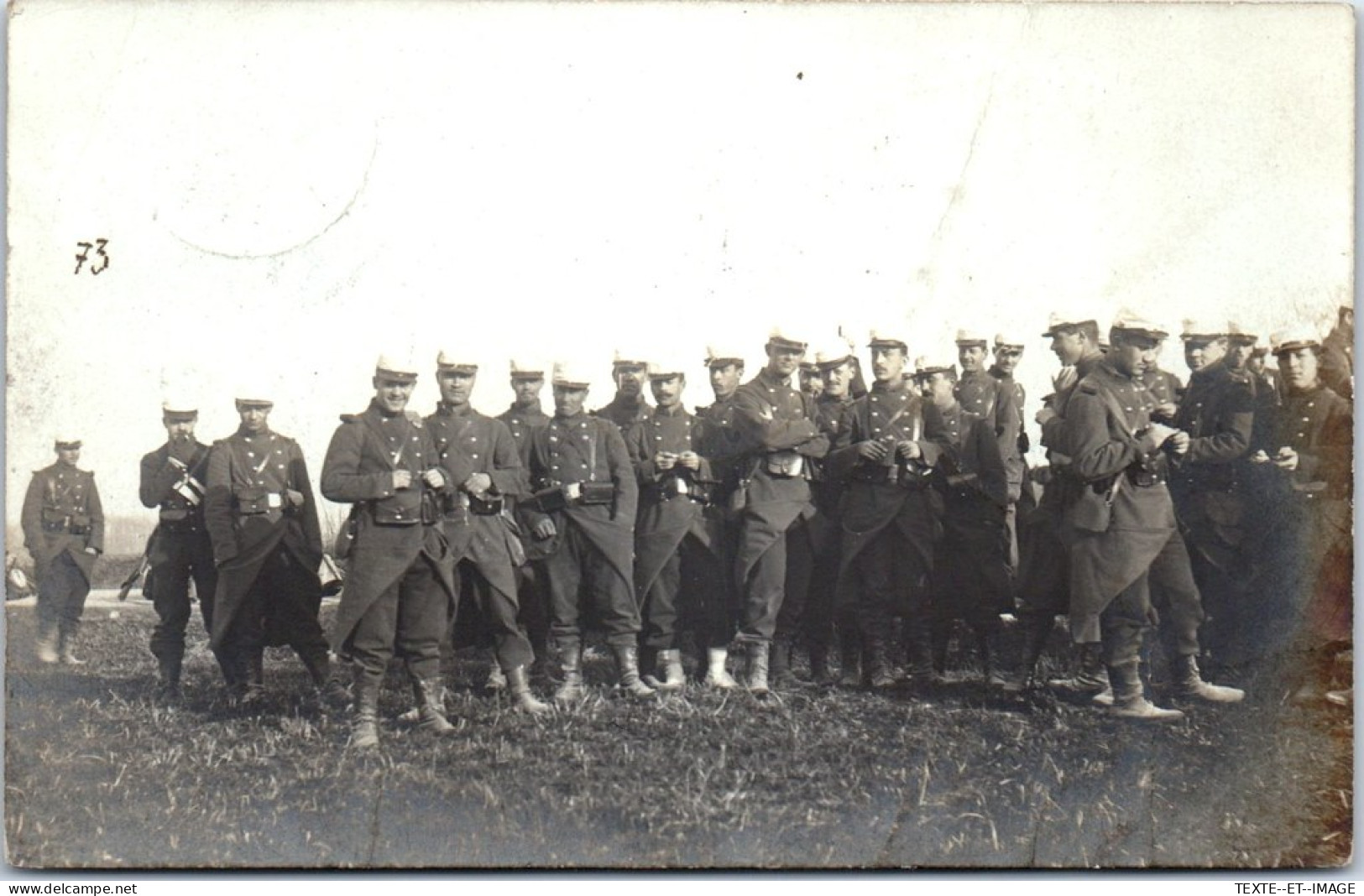 45 MONTARGIS - CARTE PHOTO - Militaires En Manœuvre (1907) - Montargis