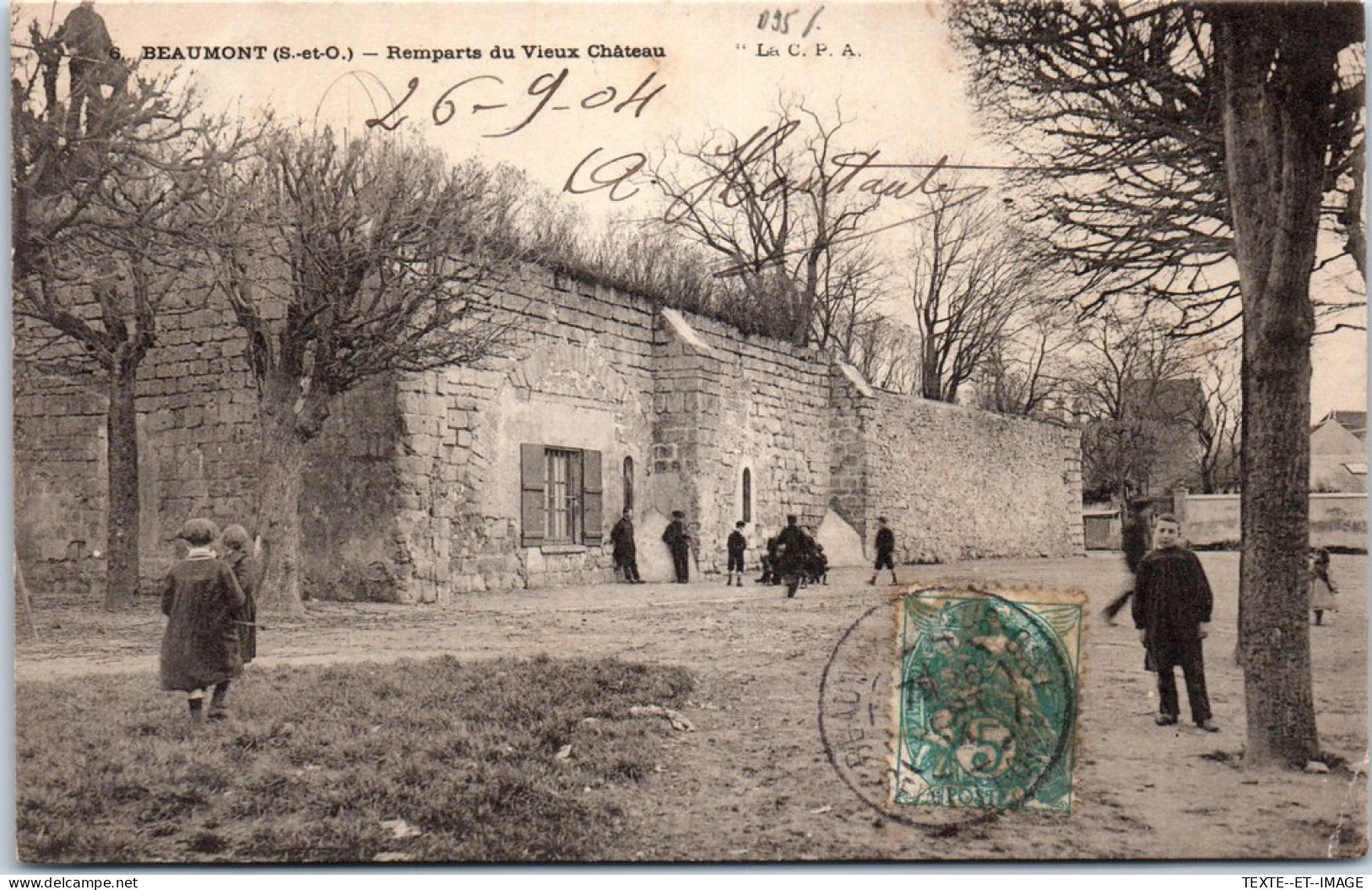 95 BEAUMONT - Les Remparts Du Vieux CHATEAU - Beaumont Sur Oise