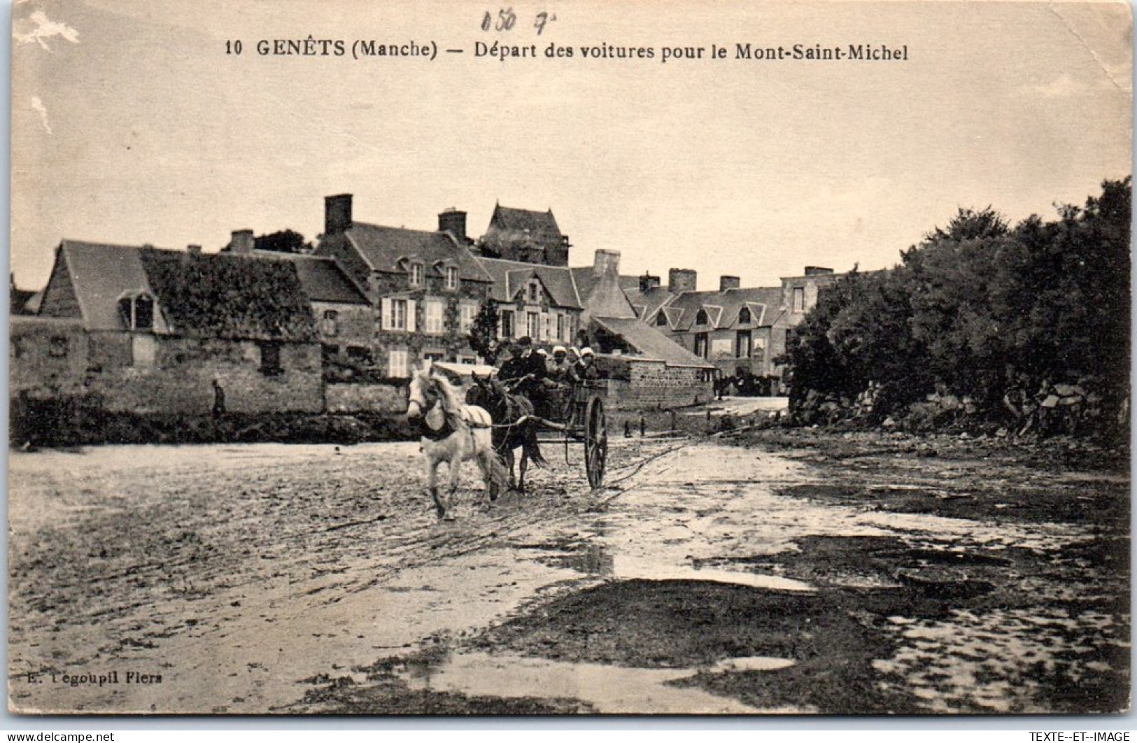 50 GENETS - Depart Des Voitures Pour Le Mont St Michel  - Other & Unclassified