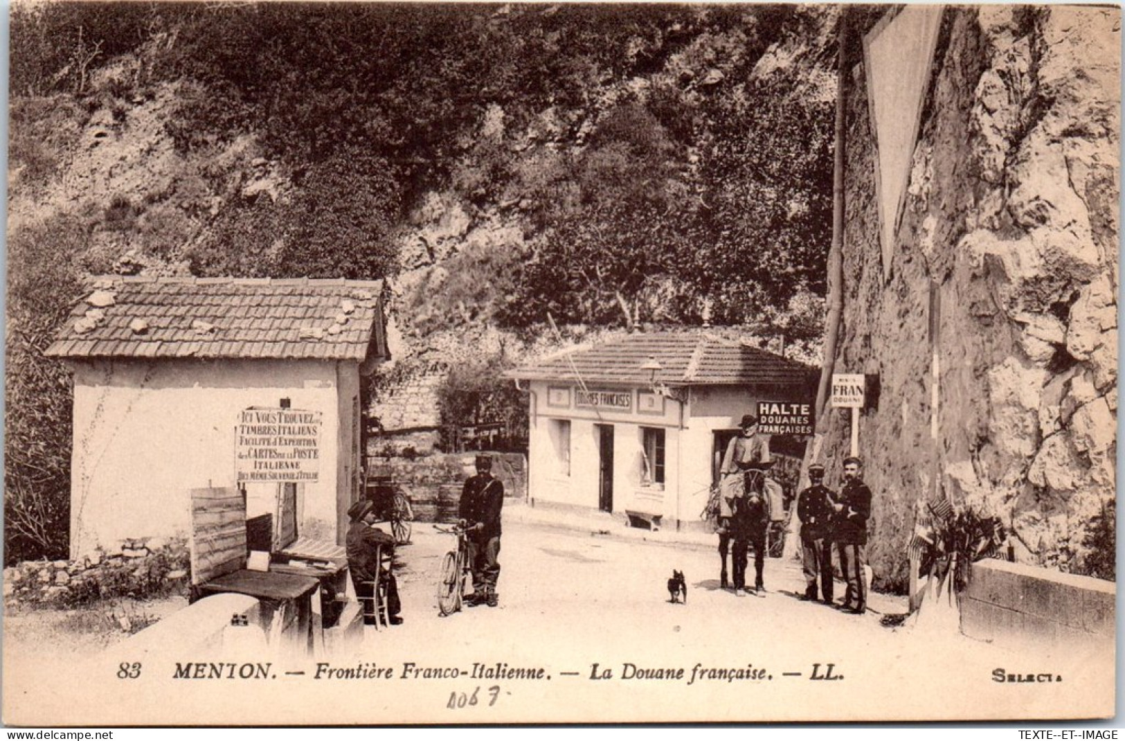 06 MENTON - La Douane Francaise A La Frontiere  - Menton