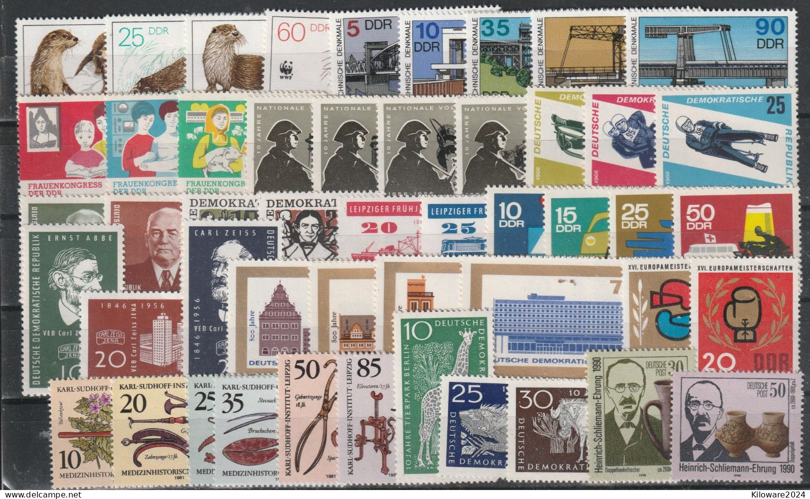 DDR: Lot Mit 15 Versch. Kompletten Sätzen, Postfrisch.  (066) - Lots & Kiloware (mixtures) - Max. 999 Stamps