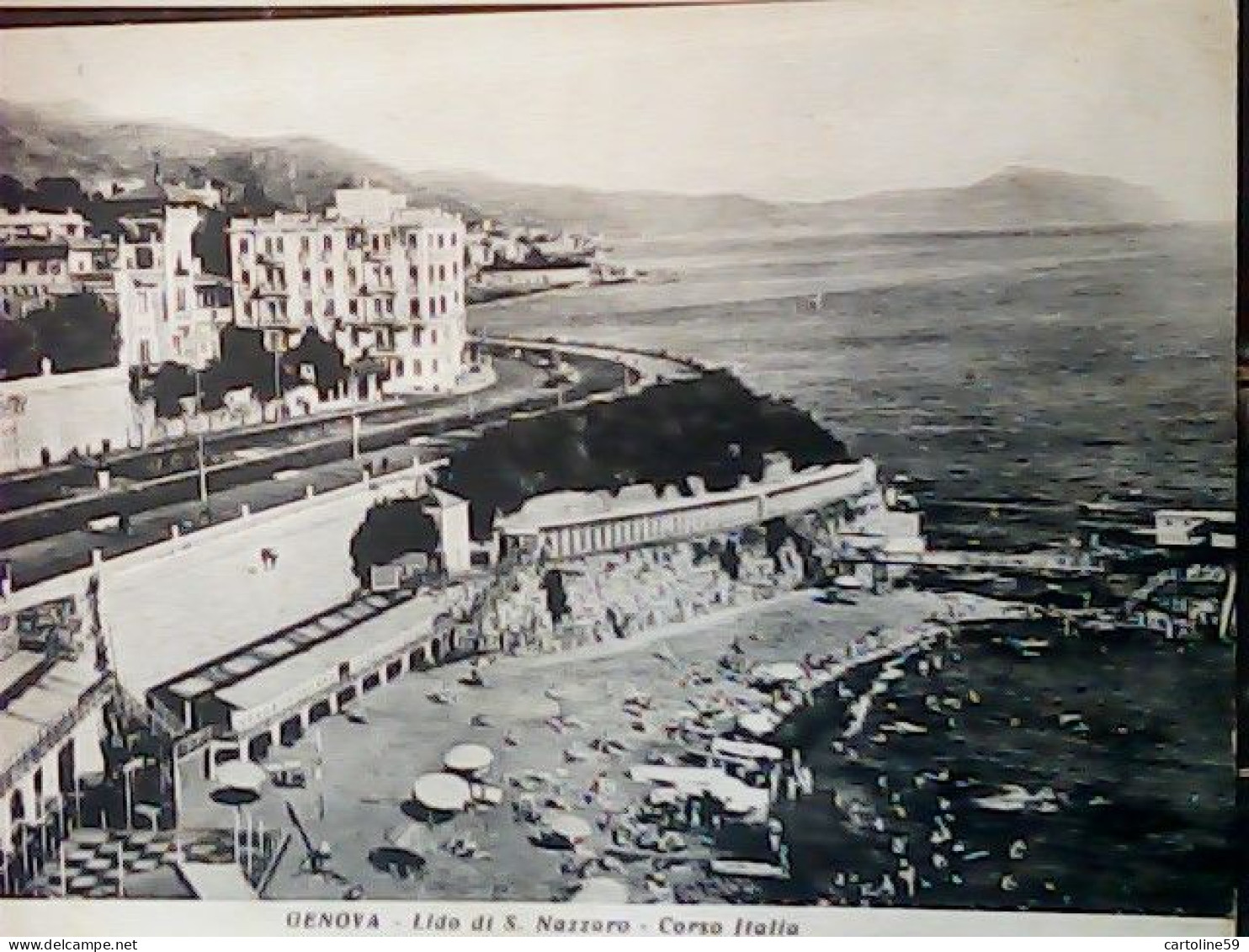 GENOVA LIDO S SAN NAZZARO CORSO ITALIA  VB1940  JV6480 - Genova (Genoa)