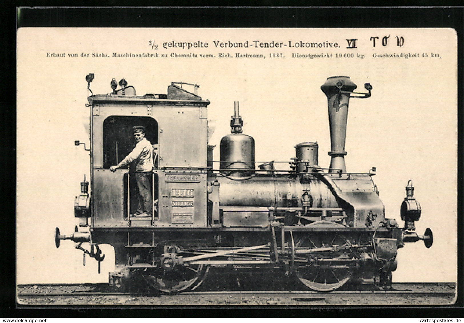 AK 2 /2 Gekuppelte Verbund-Tender-Lokomotive  - Trenes