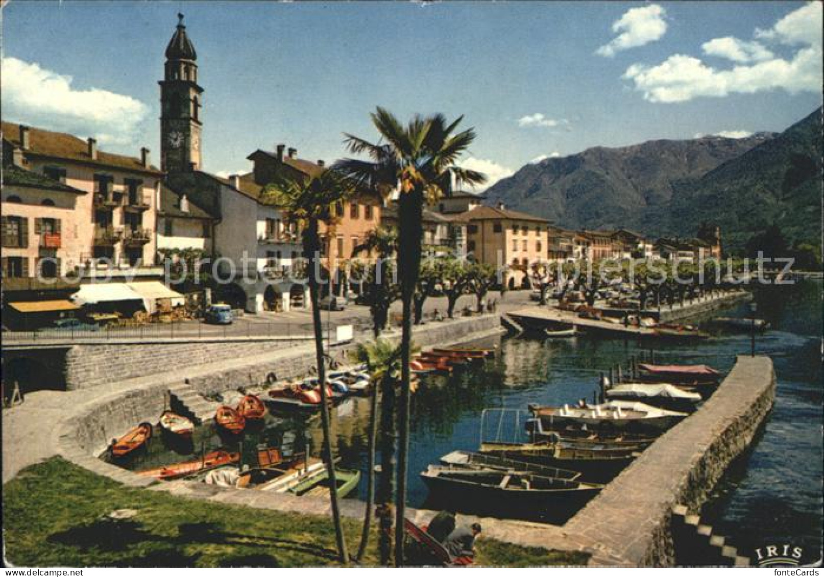 11903816 Ascona TI Dorfpartie Mit Bootshafen Ascona - Otros & Sin Clasificación