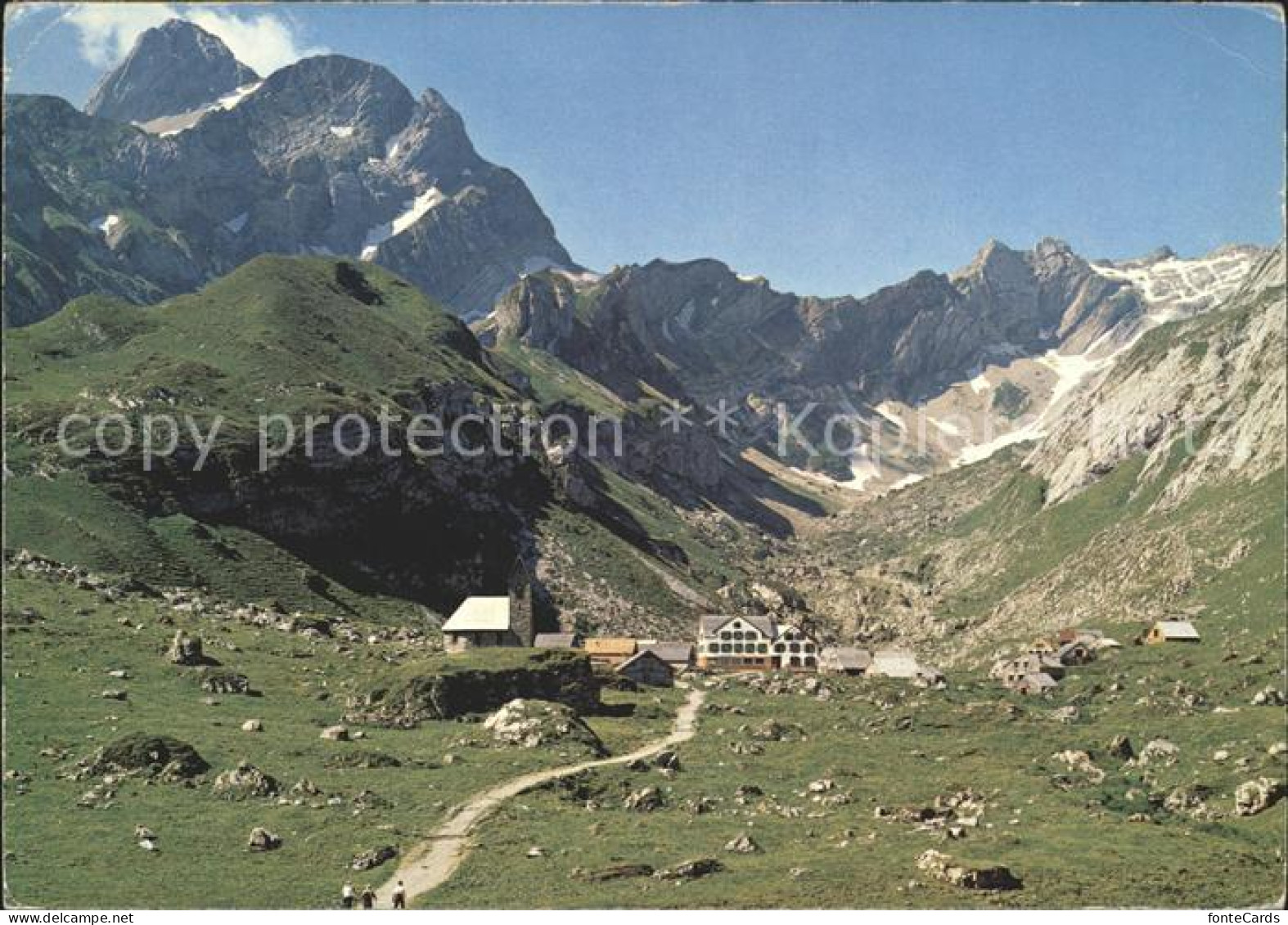 11903776 Meglisalp Mit Altmann Rotsteinpass Lisengrat Altmann Saentis - Sonstige & Ohne Zuordnung