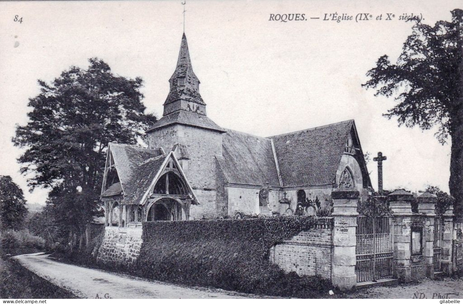 14 - Calvados - ROQUES ( Pres De Lisieux ) - L Eglise Et Le Cimetiere - Sonstige & Ohne Zuordnung