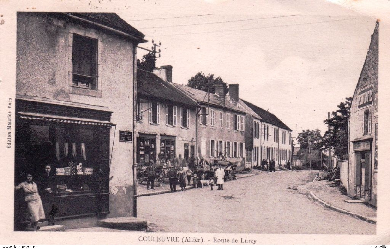 03 - Allier -  COULEUVRE - Route De Lurcy - Otros & Sin Clasificación