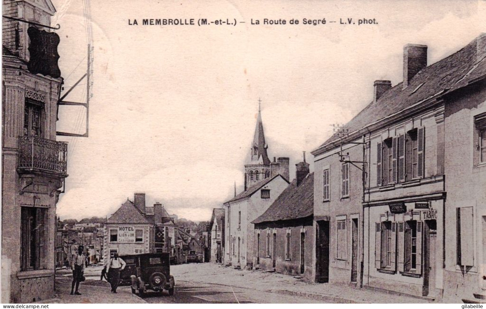 49 - Maine Et Loire -  LA MEMBROLLE - La Route De Segre - Tabac - Hotel Du Lion D Or - Other & Unclassified