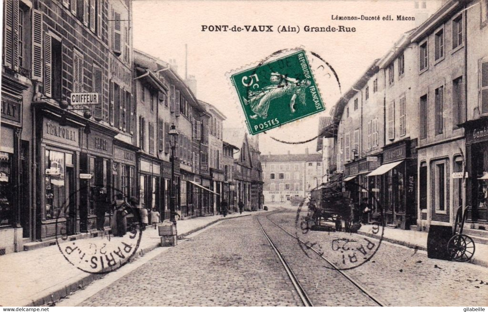 01 - Ain - PONT De VAUX - Grande Rue - Commerces - Pont-de-Vaux