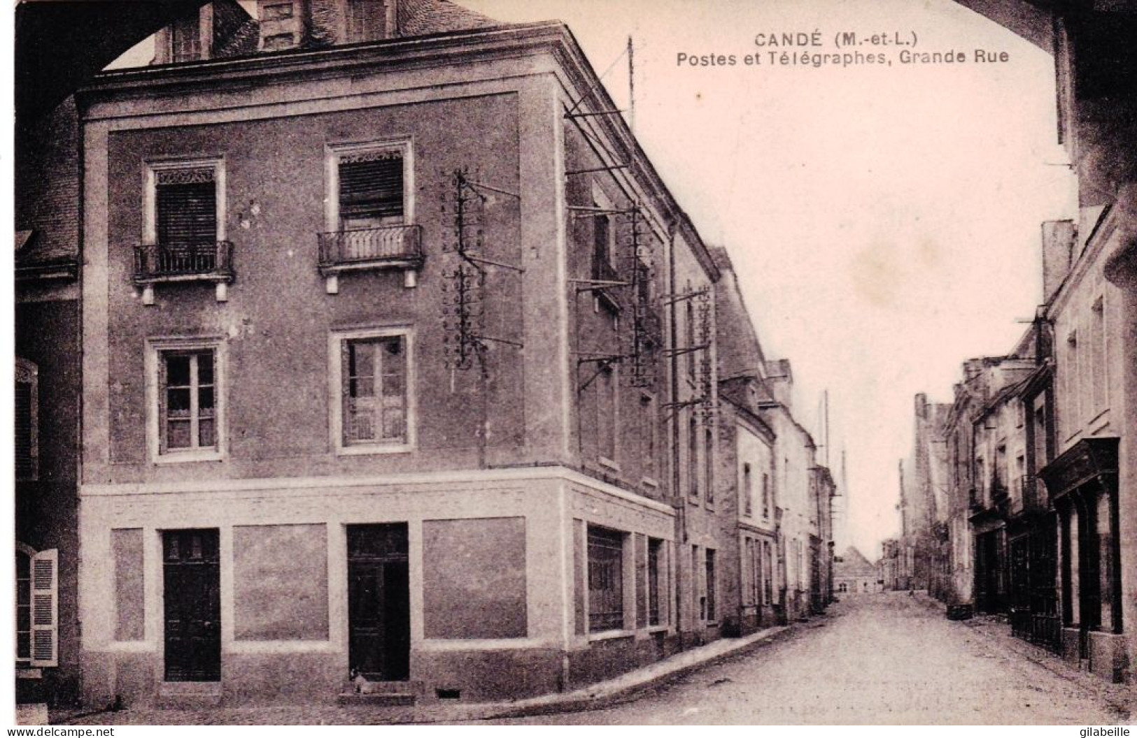 49 - Maine Et Loire -  CANDE -  Grande Rue - Postes Et Telegraphes - Autres & Non Classés