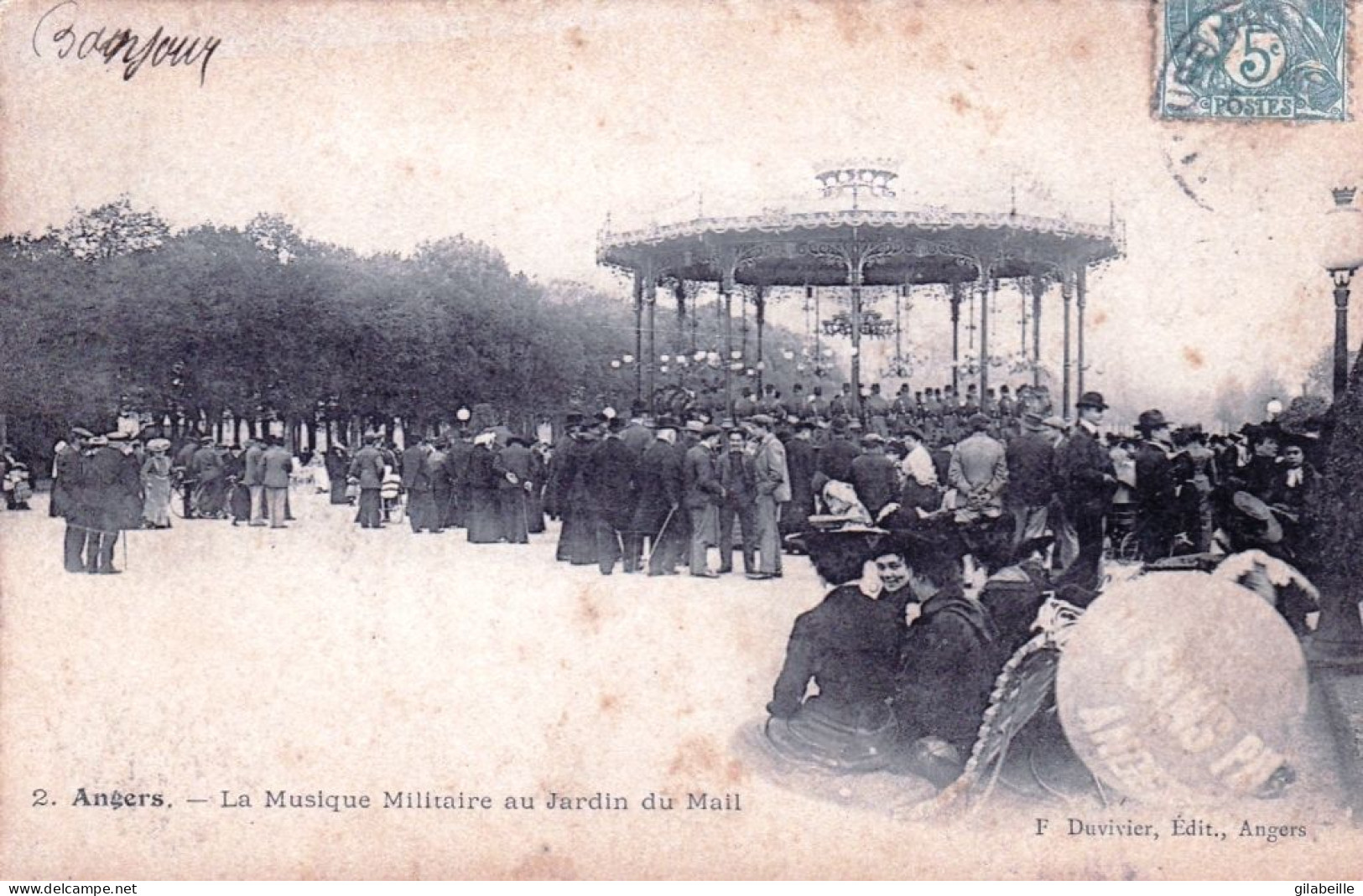 49 - Maine Et Loire -  ANGERS -  La Musique Militaire Au Jardin Du Mail - Angers