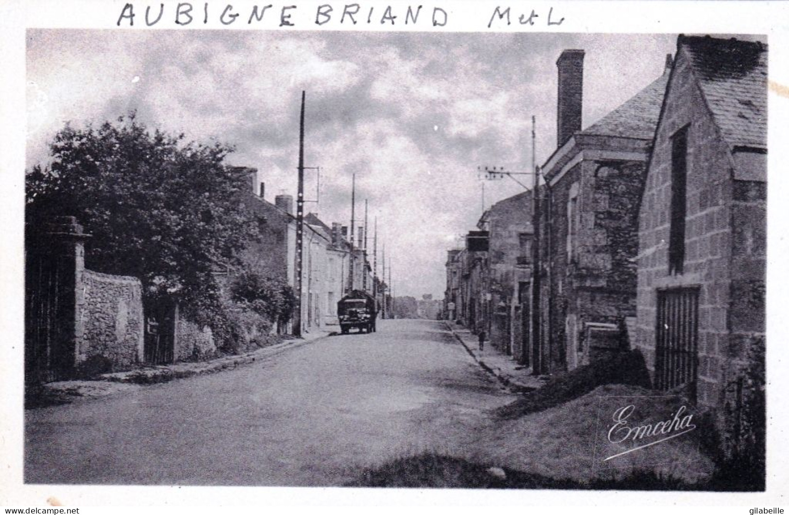 49 - Maine Et Loire - AUBIGNE - BRIAND - ( Aubigne Sur Layon ) La Rue Principale - Other & Unclassified