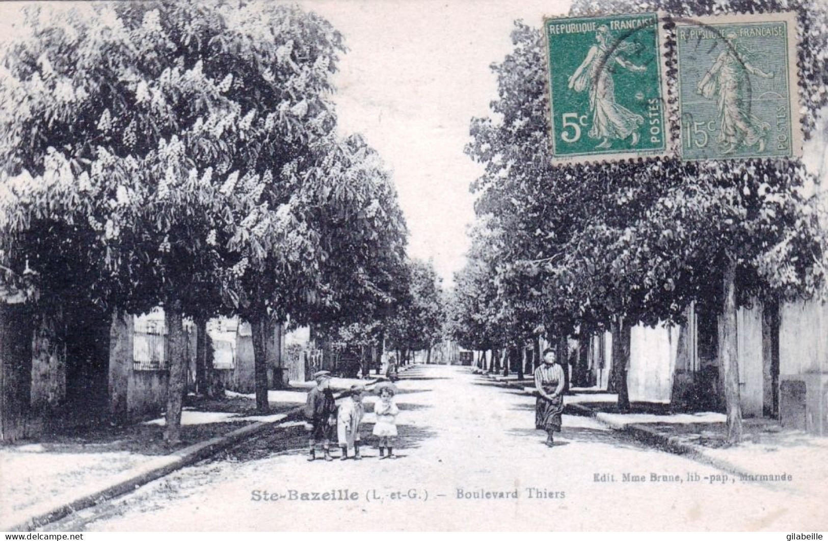 47 - Lot Et Garonne -  SAINTE BAZEILLE - Boulevard Thiers - Andere & Zonder Classificatie