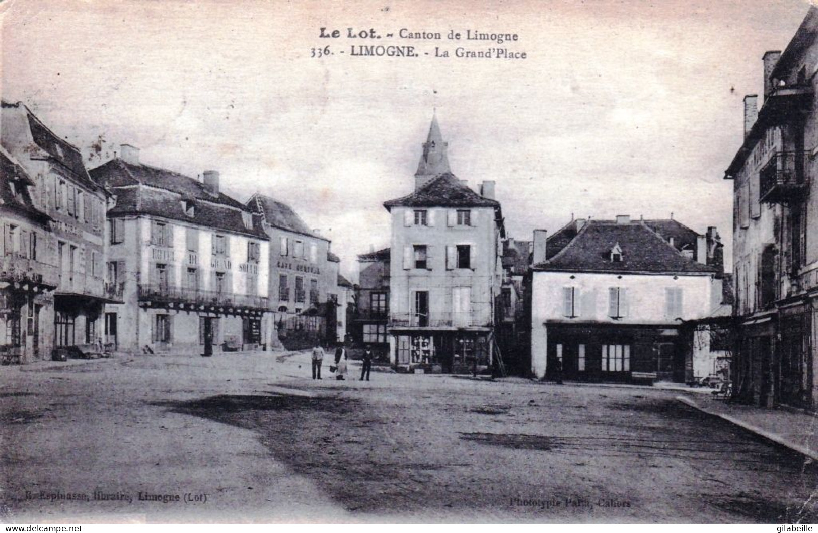 46 - Lot -   LIMOGNE - La Grand Place - Autres & Non Classés