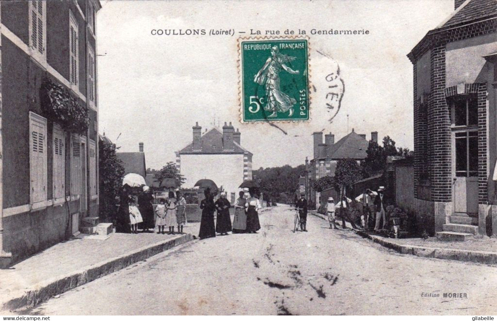 45 - Loiret -  COULLONS - La Rue De La Gendarmerie - Sonstige & Ohne Zuordnung