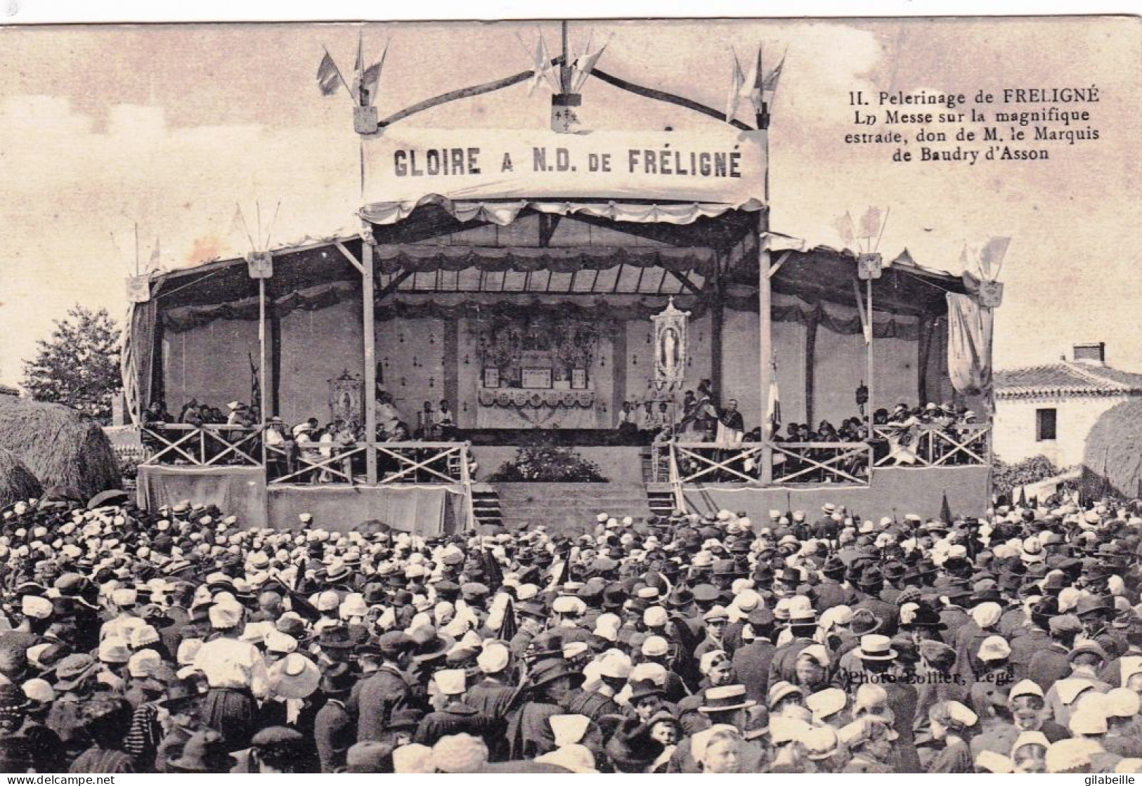 44 - Loire Atlantique -pelerinage De FRELIGNE ( Touvois )  - La Messe Sur La Magnifique Estrade  - Sonstige & Ohne Zuordnung