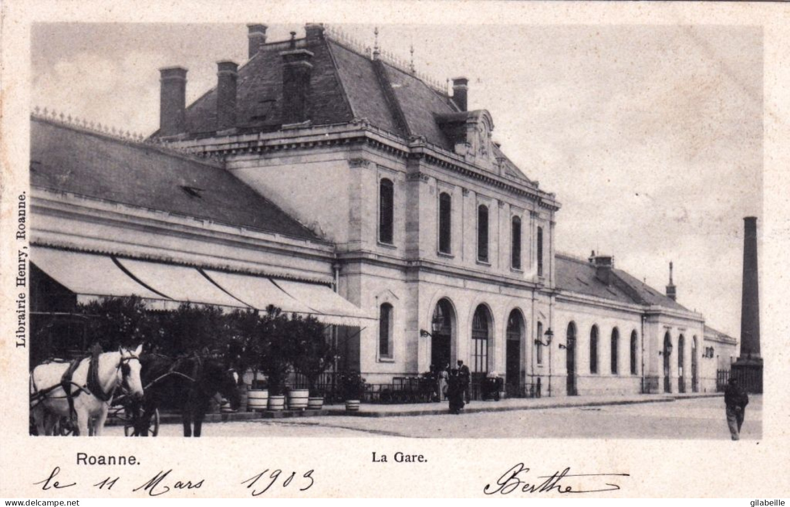 42 - Loire - ROANNE - La Gare - Roanne