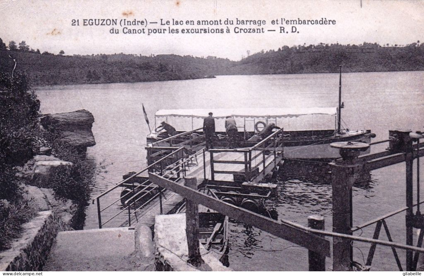 36 - Indre - EGUZON - Le Lac En Amont Du Barrage Et L'embarcadère Du Canot Pour Les Excursions à Crozant - Other & Unclassified