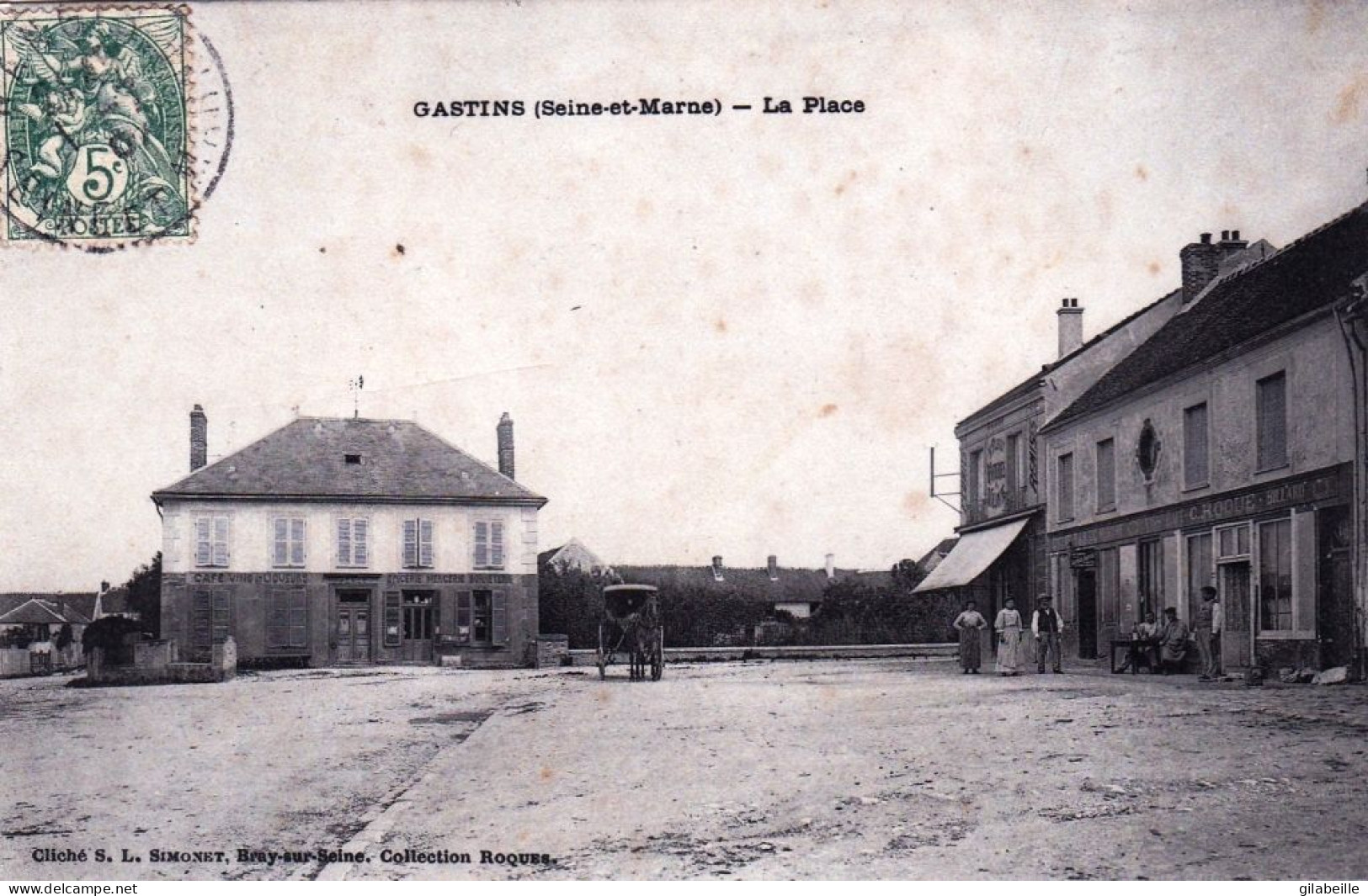 77 - Seine Et Marne - GASTINS - La Place Du Commerce - Other & Unclassified