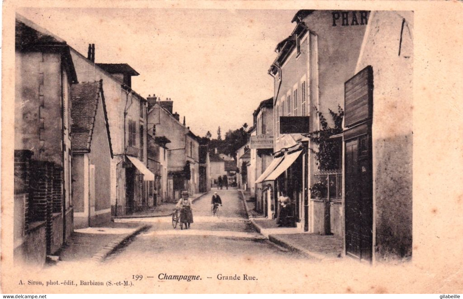 77 - Seine Et Marne - CHAMPAGNE Sur SEINE - Grande Rue - Champagne Sur Seine