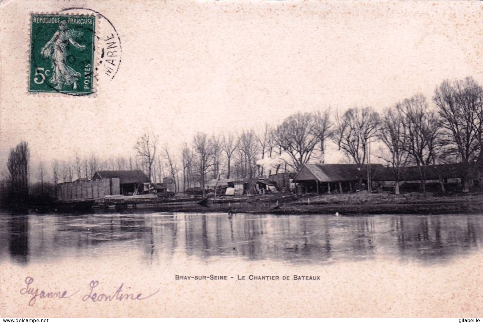 77 - Seine Et Marne - BRAY Sur SEINE - Le Chantier De Bateaux - Bray Sur Seine