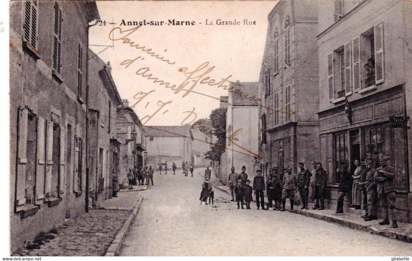 77 - Seine Et Marne - ANNET Sur MARNE - La Grande Rue ( Tabac ) - Autres & Non Classés