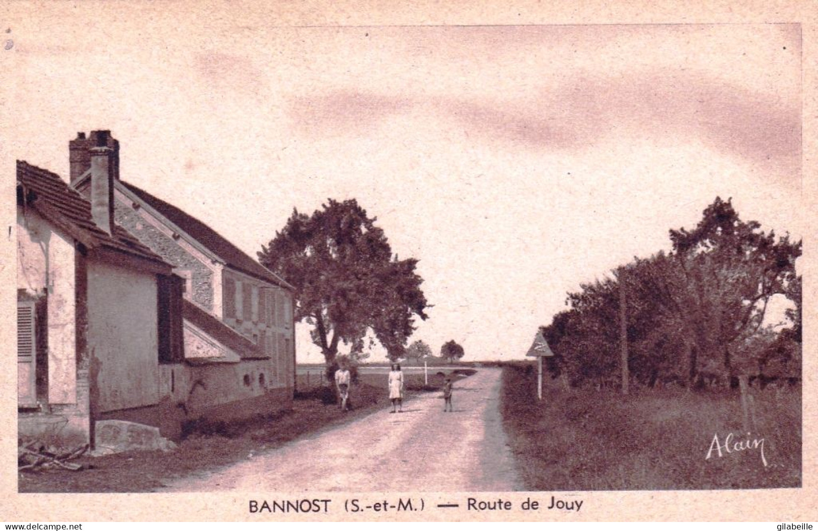 77 - Seine Et Marne - BANNOST - Route De Jouy - Otros & Sin Clasificación