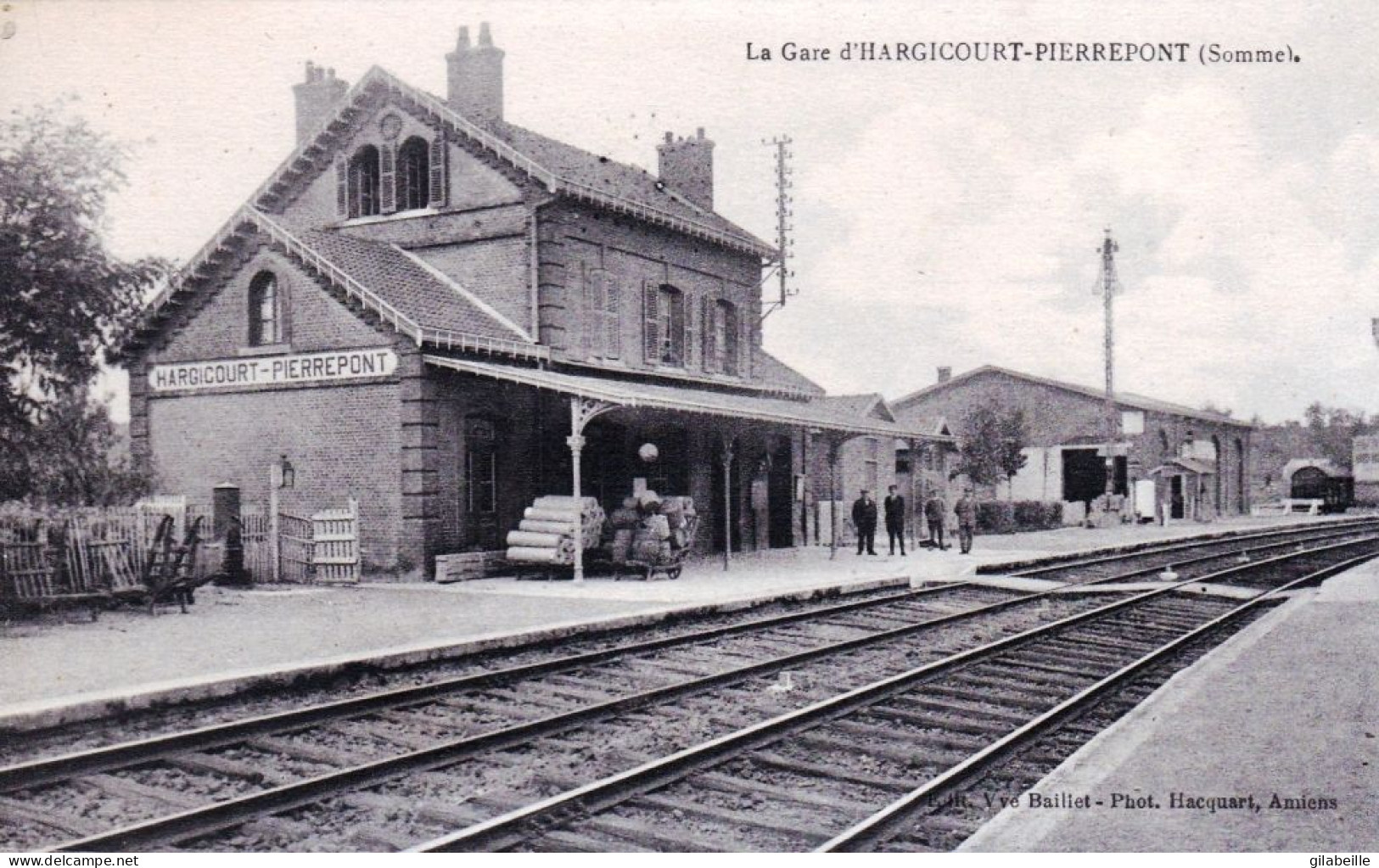 80 - Somme - HARGICOURT - PIERREPONT - La Gare - Sonstige & Ohne Zuordnung