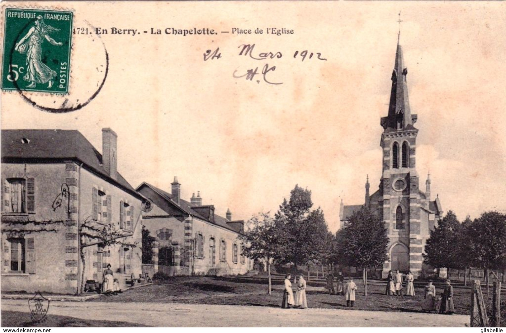 18 - Cher - En Berry -  LA CHAPELOTTE - Place De L Eglise - Other & Unclassified
