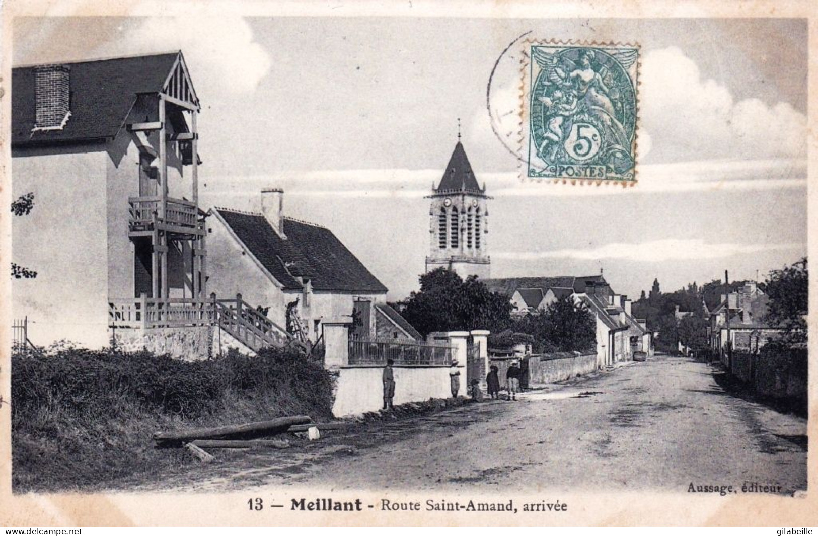 18 - Cher - MEILLANT - Route Saint Amand - Arrivée - Meillant