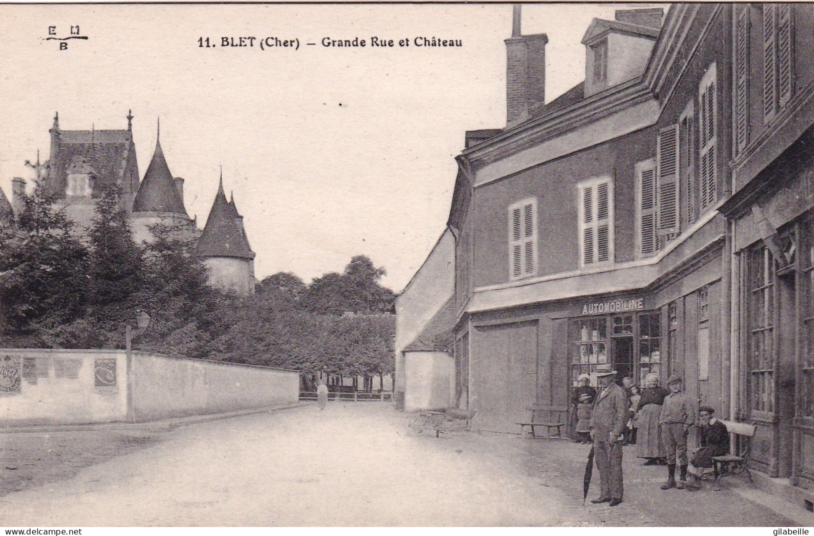 18 - Cher - BLET -  Grande Rue Et Chateau - Autres & Non Classés