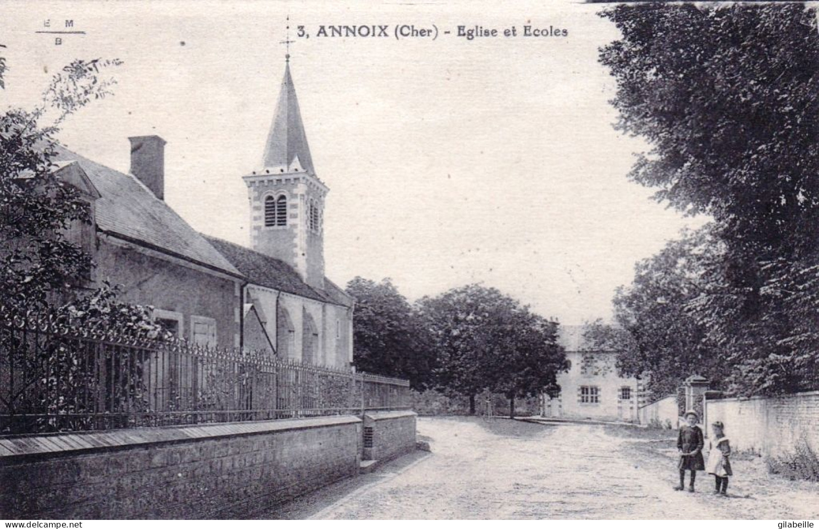 18 - Cher -   ANNOIX - Eglise Et Ecoles - Andere & Zonder Classificatie