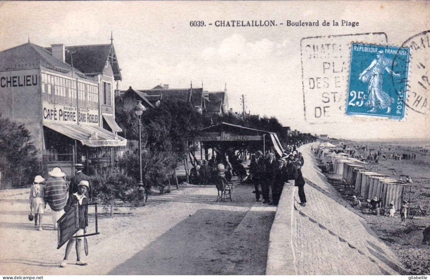 17 - Charente Maritime - CHATELAILLON - Boulevard De La Plage ( Café Pierre ) - Châtelaillon-Plage