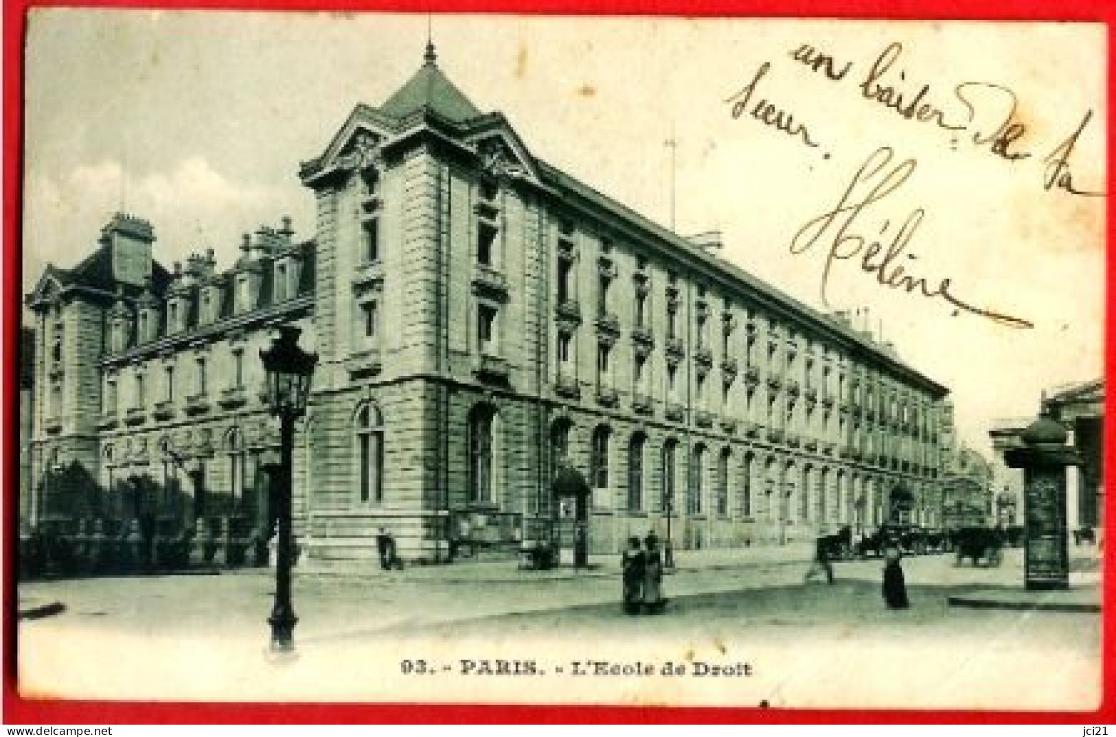 75 - PARIS 5E - L'ECOLE DE DROIT - CPA ANIMÉE (463)_CP89 - Education, Schools And Universities