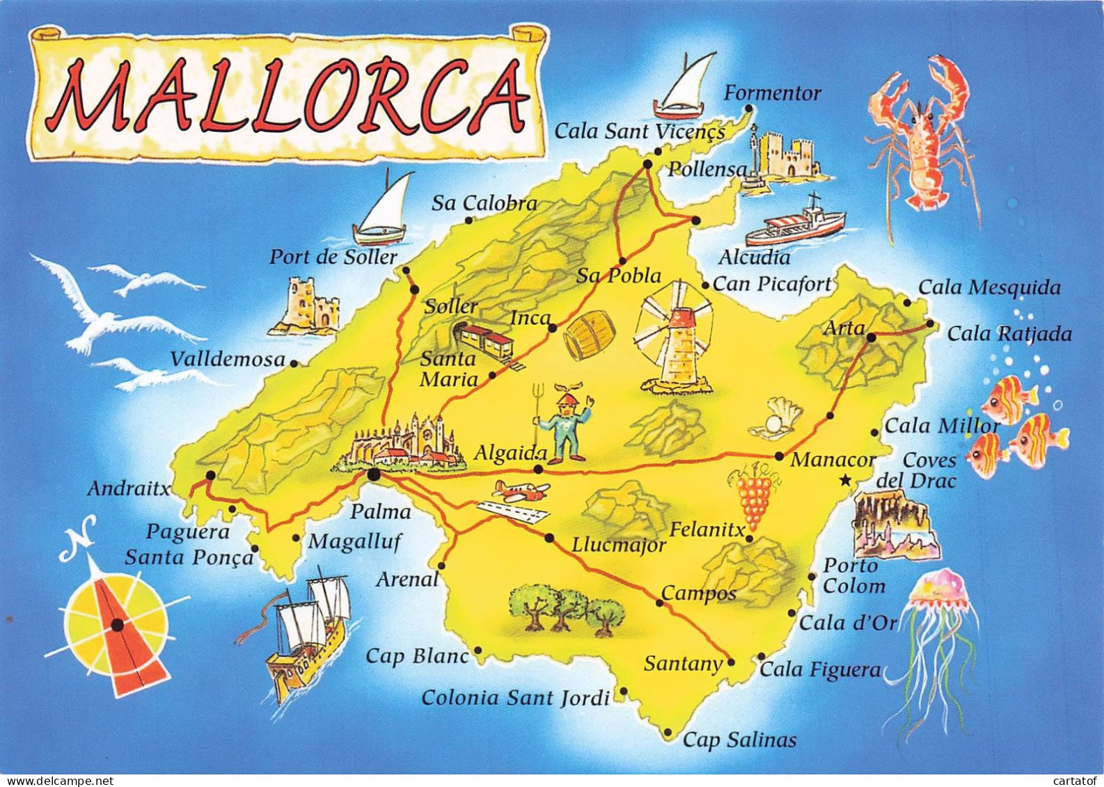 MALLORCA .  CP Géographique - Sonstige & Ohne Zuordnung