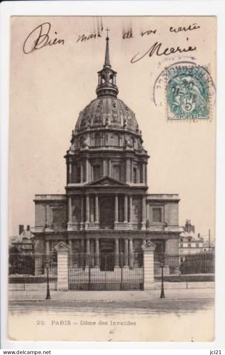 75 - PARIS - LE DÔME DES INVALIDES (2357)_CP608 - Salute, Ospedali