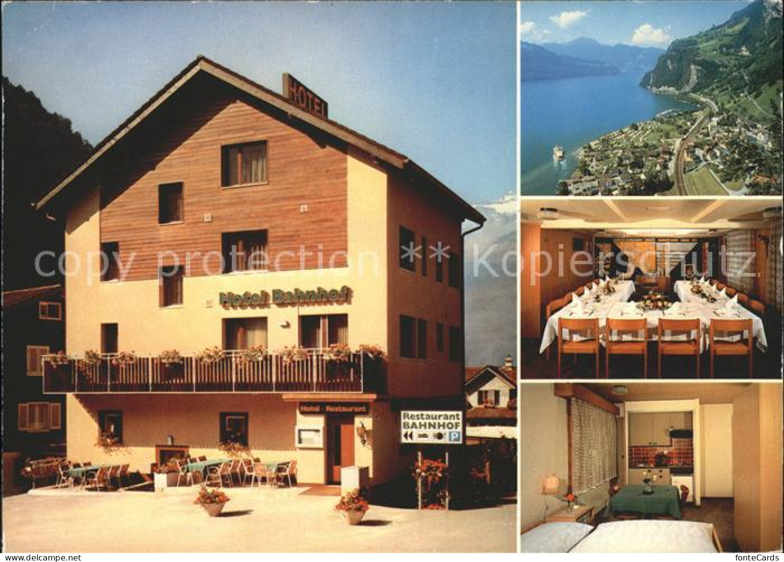 11896856 Sisikon Hotel Restaurant Bahnhof Zimmer Speisesaal Panorama Sisikon - Sonstige & Ohne Zuordnung