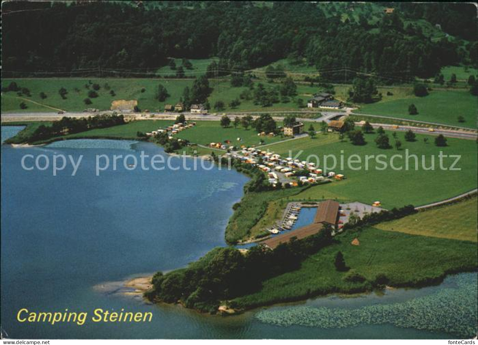 11894216 Steinen SZ Camping Buchenhof Fliegeraufnahme Steinen - Other & Unclassified