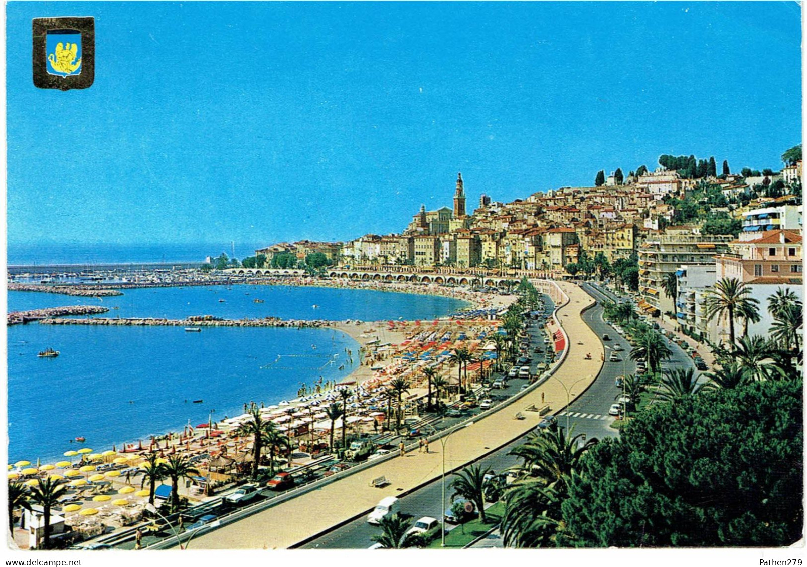 CPM FRANCE 06 ALPES-MARITIMES MENTON - Vue Générale Et Les Plages De Garavan - Menton