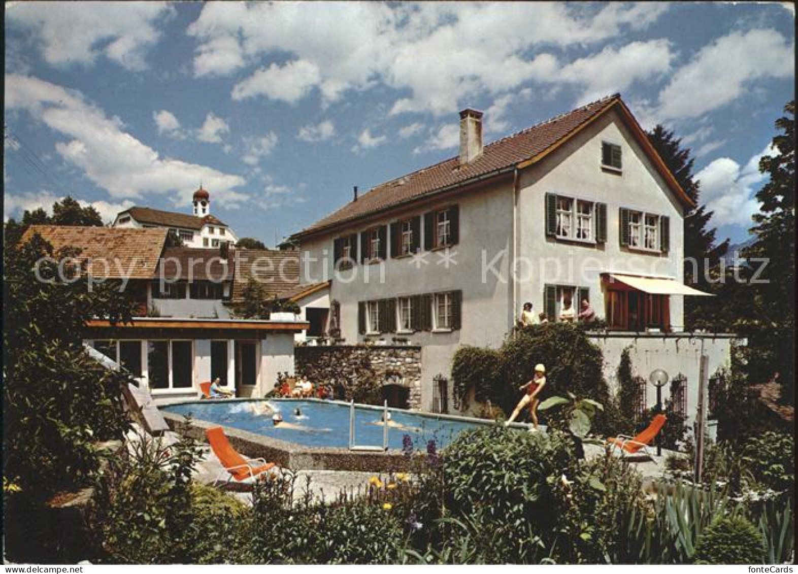 11892286 Oberschan Pension Rosenhalde Swimming Pool Oberschan - Sonstige & Ohne Zuordnung