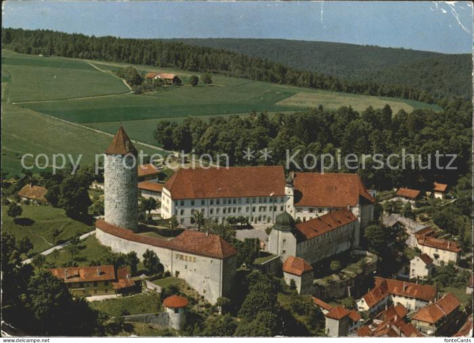 11891306 Porrentruy La Chateau Fliegeraufnahme Porrentruy - Autres & Non Classés