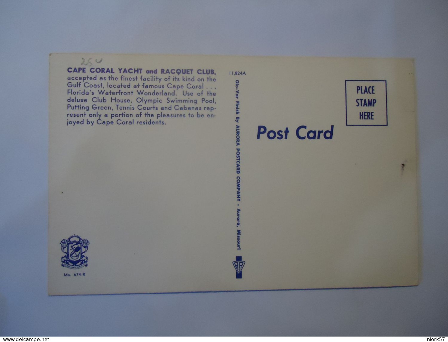 UNITED STATES  POSTCARDS  CAPE CORAL YACHT - Other & Unclassified